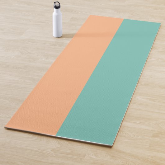 Tapis De Yoga Double Aqua Orange Pastel Yoga Mat (En situation)
