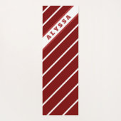 Tapis De Yoga Double Sided, Floral & Diagonal Stripes (Dos)