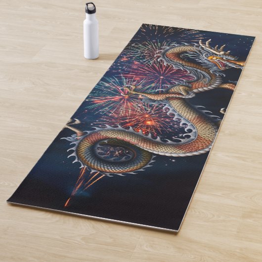 Tapis De Yoga Dragon Chinois (En situation)