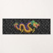 Tapis De Yoga Dragon chinois d'or (Devant (Horizontal))