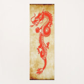 Tapis De Yoga dragon chinois rouge (Devant)