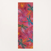 Tapis De Yoga Dragonfly Dance Hot Fuchsia Yoga Mat (Devant)