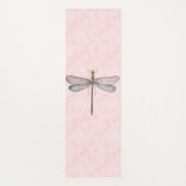 Tapis De Yoga Dragonfly de couleur d'eau rose (Devant)