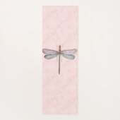 Tapis De Yoga Dragonfly de couleur d'eau rose (Dos)