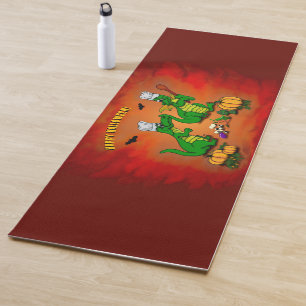 Tapis De Yoga Dragons - Joyeux Halloween ! Aujourd'hui je vais c