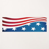 Tapis De Yoga Drapeau américain (Devant (Horizontal))