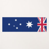 Tapis De Yoga Drapeau australien stylisé (Devant (Horizontal))