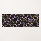 Tapis De Yoga Drapeau bleu Iris Fleur Motif Abstrait (Devant (Horizontal))