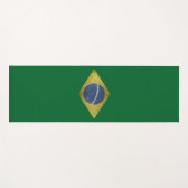 Tapis De Yoga Drapeau brésilien (Devant (Horizontal))