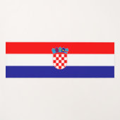 Tapis De Yoga Drapeau croate (Croatie) (Devant (Horizontal))