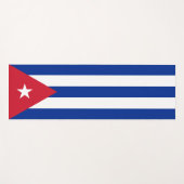 Tapis De Yoga Drapeau cubain (Cuba) (Devant (Horizontal))