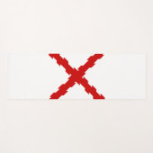 Tapis De Yoga Drapeau de Bourgogne (Devant (Horizontal))