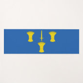 Tapis De Yoga Drapeau de Cheshire (Comté de UK) (Devant (Horizontal))