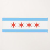 Tapis De Yoga Drapeau de Chicago Yoga Mat (Devant (Horizontal))