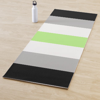 Tapis De Yoga Drapeau de fierté Agender – Identité Agender LGBTQ
