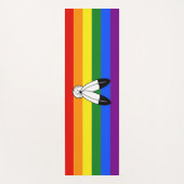 Tapis De Yoga Drapeau de fierté bispirituel de SlipperyJoe's sym (Devant)