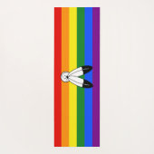 Tapis De Yoga Drapeau de fierté bispirituel de SlipperyJoe's sym (Dos)