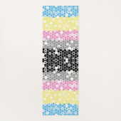 Tapis De Yoga Drapeau de fierté polygender abstrait géométrique (Dos)