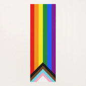 Tapis De Yoga Drapeau de fierté Progress Pride de SlipperyJoe si (Dos)