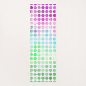 Tapis De Yoga Drapeau de fierté Toric abstrait boho éclectique G (Dos)