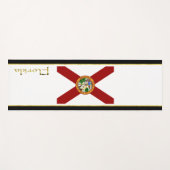 Tapis De Yoga Drapeau de Floride (Devant (Horizontal))