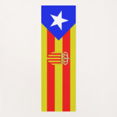 Tapis De Yoga Drapeau de la Catalogne (Devant)