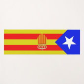 Tapis De Yoga Drapeau de la Catalogne (Devant (Horizontal))