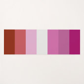 Tapis De Yoga Drapeau de la fierté lesbienne (Devant (Horizontal))