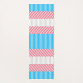 Tapis De Yoga Drapeau de la fierté transgenre Abstraite de la ba (Dos)