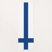 Tapis De Yoga Drapeau de la Finlande (Dos)