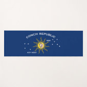 Tapis De Yoga Drapeau de la République des Conques (Devant (Horizontal))
