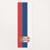 Tapis De Yoga Drapeau de la Serbie (Devant)