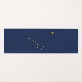 Tapis De Yoga Drapeau de l'Alaska (États-Unis) (Alaska) (Devant (Horizontal))
