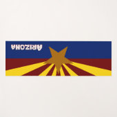Tapis De Yoga Drapeau de l'Arizona (Devant (Horizontal))