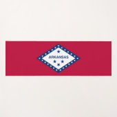 Tapis De Yoga Drapeau de l'Arkansas (Devant (Horizontal))