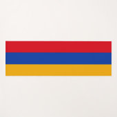 Tapis De Yoga Drapeau de l'Arménie (Devant (Horizontal))