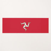 Tapis De Yoga Drapeau de l'île de Man / Drapeau de Manx (Devant (Horizontal))