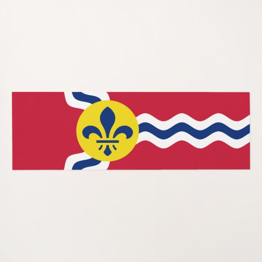 Tapis De Yoga Drapeau de Saint-Louis (Missouri) (Dos (Horizontal))