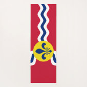 Tapis De Yoga Drapeau de Saint-Louis (Missouri) (Dos)