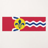 Tapis De Yoga Drapeau de Saint-Louis (Missouri) (Devant (Horizontal))