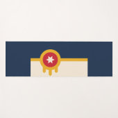 Tapis De Yoga Drapeau de Tulsa, Oklahoma (Devant (Horizontal))
