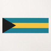 Tapis De Yoga Drapeau des Bahamas (Devant (Horizontal))