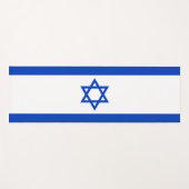 Tapis De Yoga Drapeau d'Israël (Devant (Horizontal))