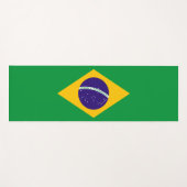 Tapis De Yoga Drapeau du Brésil (Devant (Horizontal))