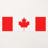 Tapis De Yoga Drapeau du Canada (Devant (Horizontal))