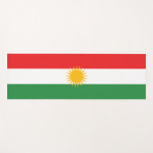 Tapis De Yoga Drapeau du Kurdistan (Devant (Horizontal))