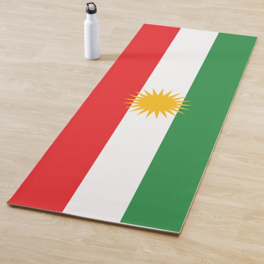 Tapis De Yoga Drapeau du Kurdistan (En situation)