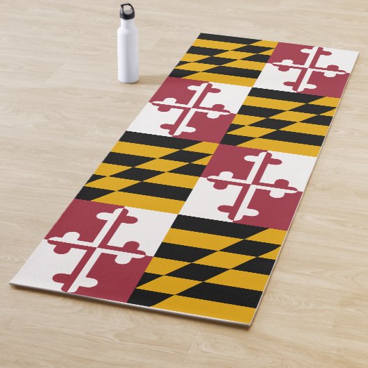 Tapis De Yoga Drapeau du Maryland (États-Unis) (En situation)
