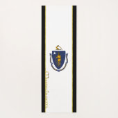 Tapis De Yoga Drapeau du Massachusetts (Dos)