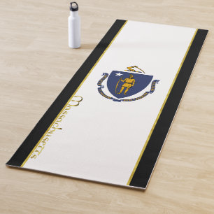 Tapis De Yoga Drapeau du Massachusetts